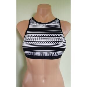 Jag black high neck bikini top size M